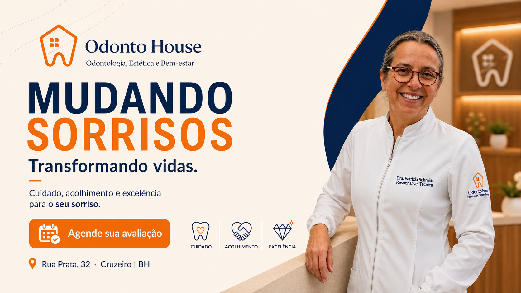 Dra. Patrícia Schmidt na clínica Odonto House